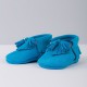 Sky blue moccasins 