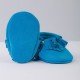 Sky blue moccasins 