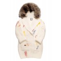 Hand-Woven Women's Sweater with Natural Fur - Mommy Star!