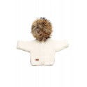 Jacket / Sweater, children Hand-Woven with Natural Fur - Baby