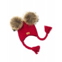 Hat A - color red - Natural Fur