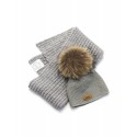 Cap and Scarf - gray color