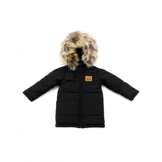 Jacket LAttante - Black / natural fur