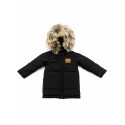 Coat - Black color - Natural fur