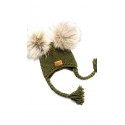 Cap A khaki color - Natural Fur