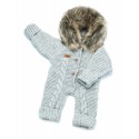 All-year-round suit, Handmade gray - Artificial fur