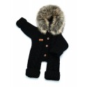 All-year-round suit, Handmade black - Artificial fur