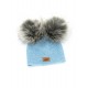 Hat Baby alpaca , natural fur