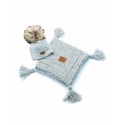 Baby Alpaca Set, Gray, Blanket + Hat, Natural Fur