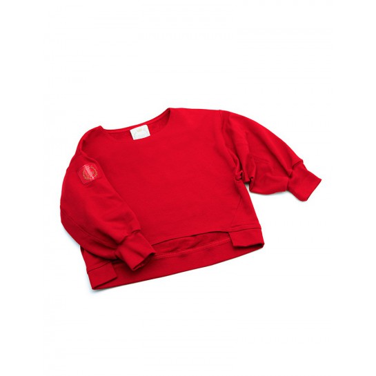 Bluza dresowa "California" czerwona damska