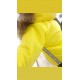 Kurtka "St Morits" Żółta , sztuczne futerko