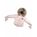 Children's Winter Jacket - Pink, Natural Fur