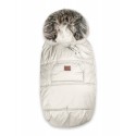 Everest sleeping bag - Ecru, ecological fur