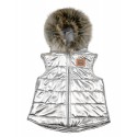 Children's Vest "Moscow" Ecological Fur - Silver