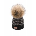 Cap "LAttante" - Natural Fur - Black