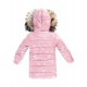 Children's Winter Coat - Natural Fur - powder pink