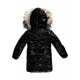 Płaszcz Zimowy Dziecięcy - Naturalne Futerko - czarny
