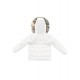 Children's winter jacket - artificial fur - white