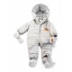 Baby jumpsuit, Winter LAttante with detachable, Natural Fur - gray