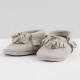 Light grey moccasins