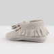 Light grey moccasins