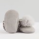 Light grey  moccasins "made with love" 