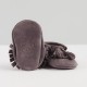 Dark grey moccasins