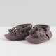 Dark grey moccasins