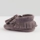 Dark grey moccasins